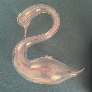 Vintage Swan Blown Glass Plant Starter Delicate Romantic Cottage Core